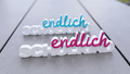 Dekoschriftzug „endlich SCHULKIND“