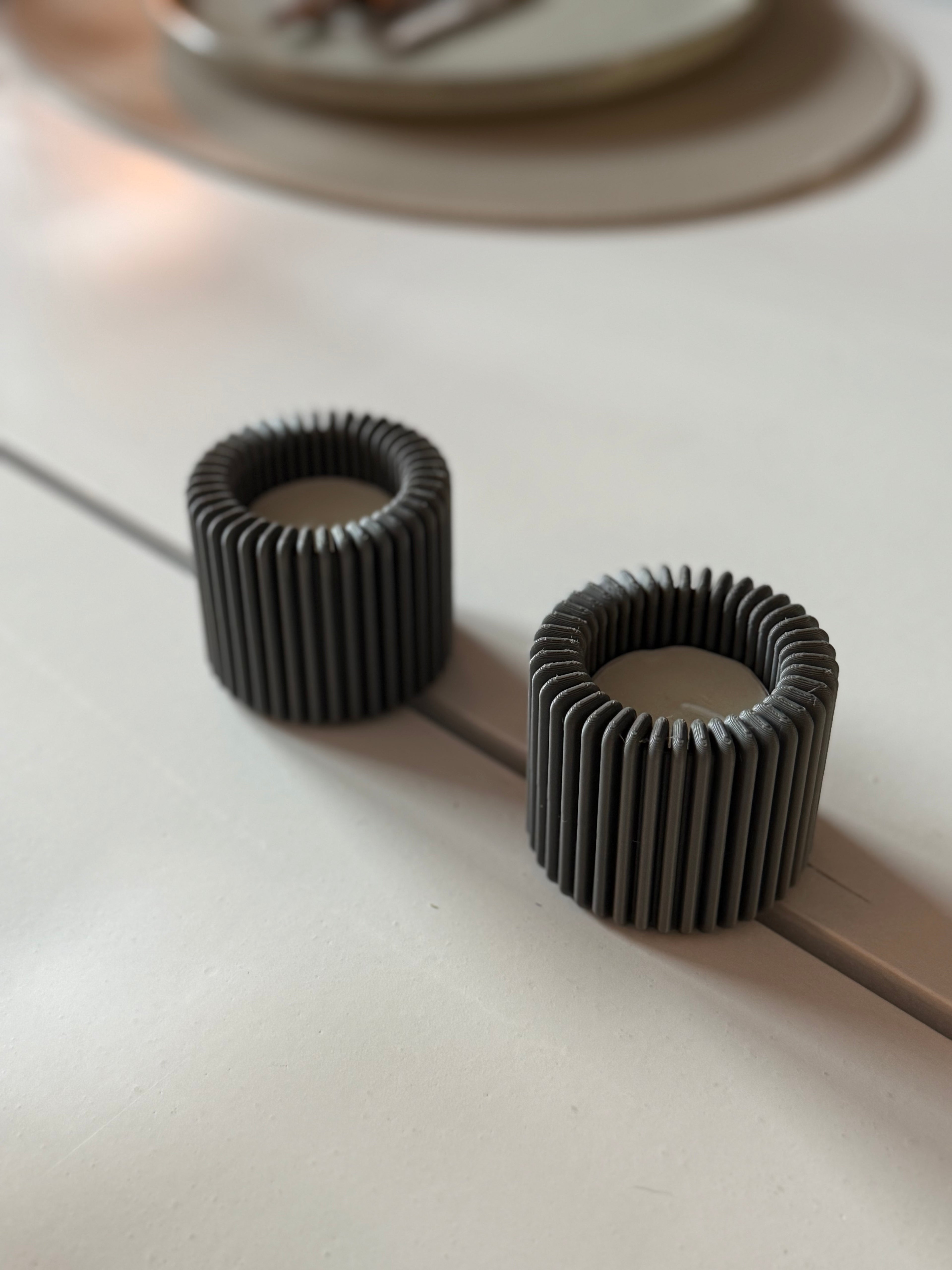 LED-Teelichthalter "round"