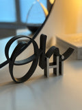 Schriftzug "Oh HI"
