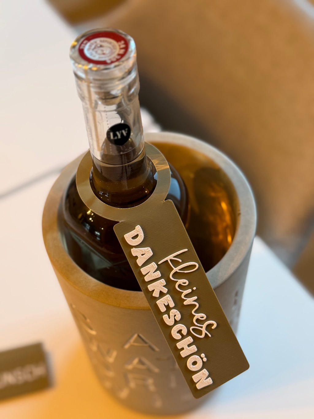 Geschenkanhänger-Set für Flaschen